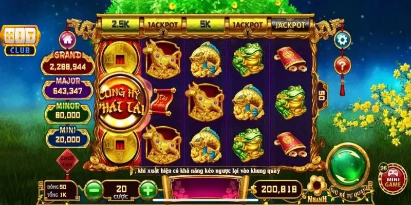 Nhận diện chu kỳ nổ hũ thần tài qua 20 dòng cược